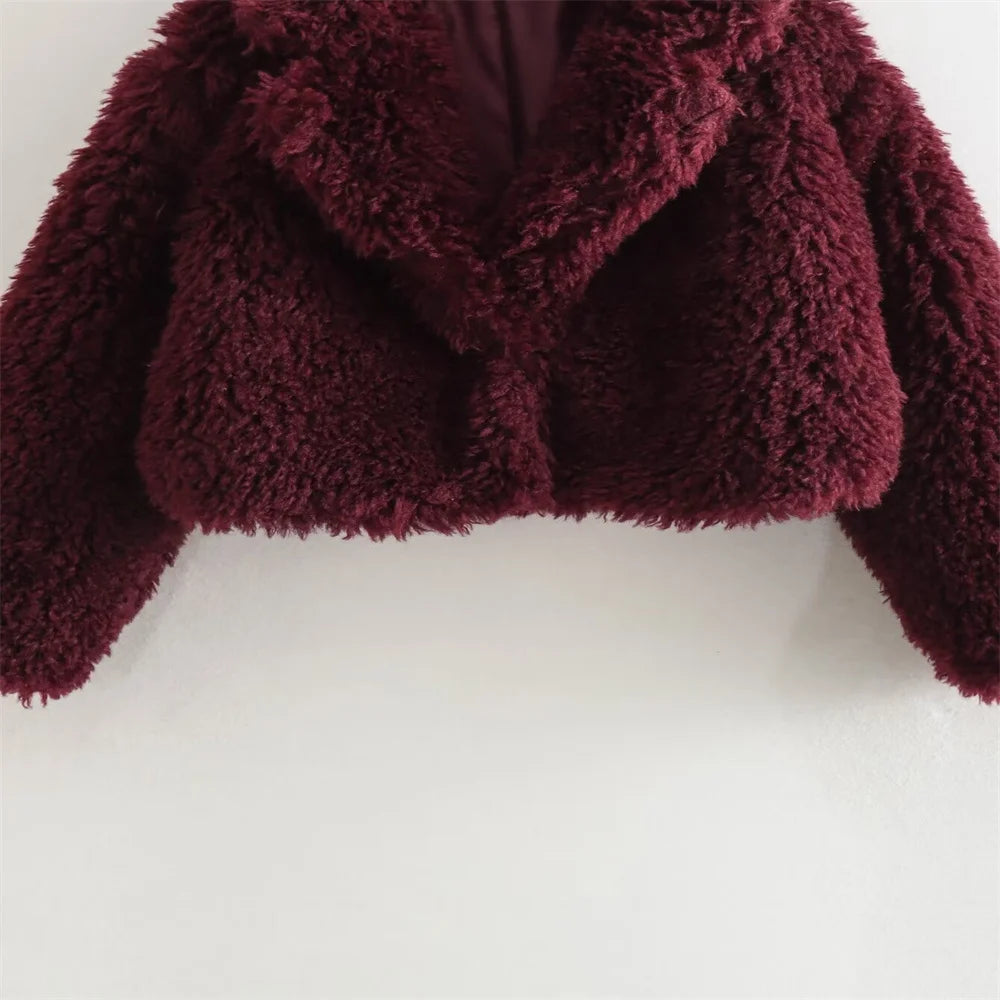 Imitation fur coat