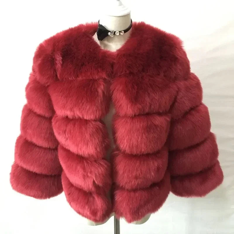 Faux Fur Coats Women Short Coat
