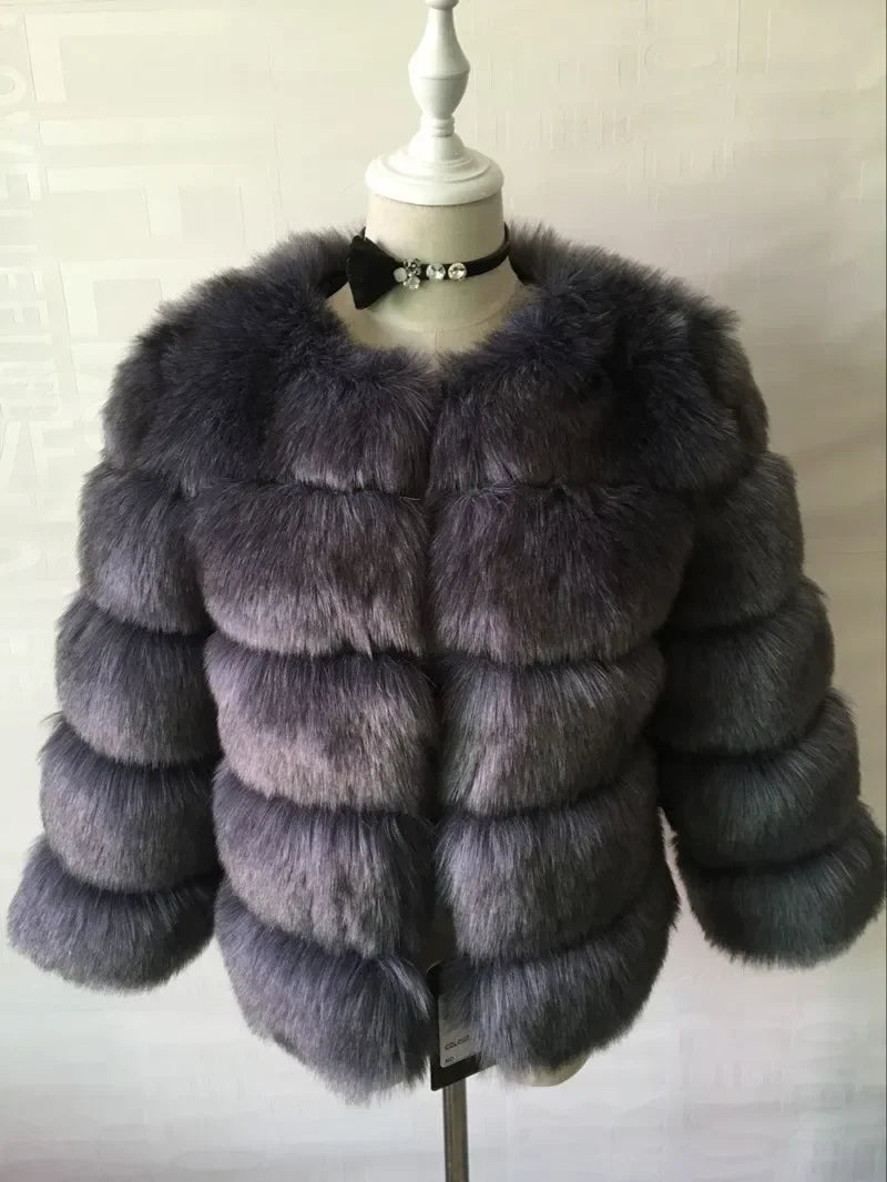 Faux Fur Coats Women Short Coat