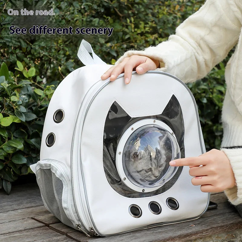 Space Capsule Pet Backpack 360° View