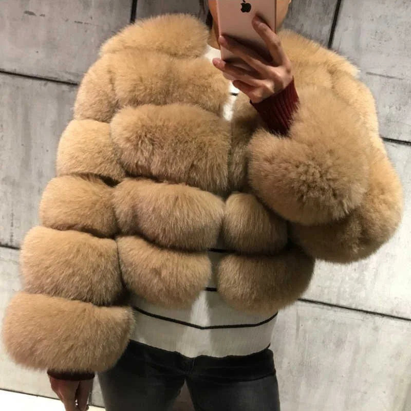 Faux Fur Coats Women Short Coat