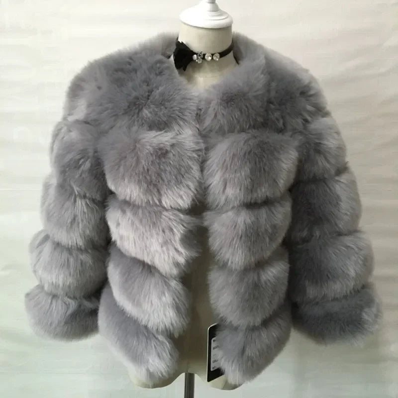 Faux Fur Coats Women Short Coat