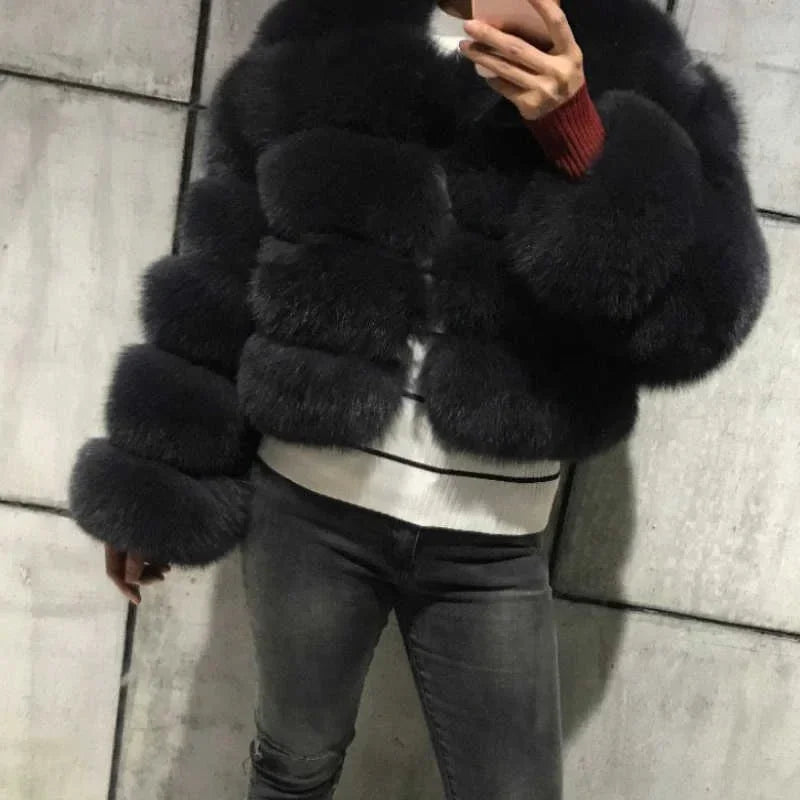 Faux Fur Coats Women Short Coat