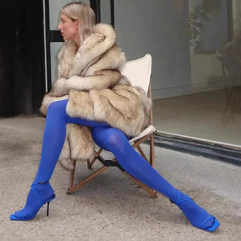 Imitation Fox Fur Overcoat 2025