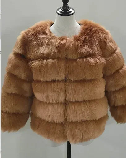Faux Fur Coats Women Short Coat