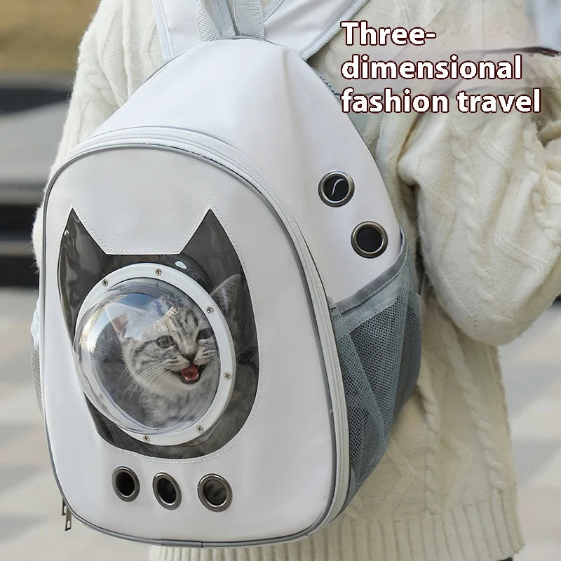 Space Capsule Pet Backpack 360° View