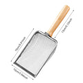 Cat Litter Shovel Wood Handle Metal Scooper